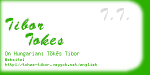 tibor tokes business card